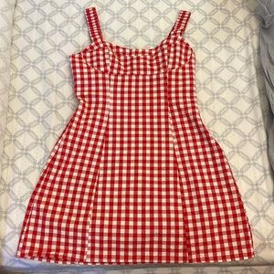 ZARA RED GINGHAM CHECK DRESS ❤️🍓
